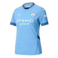 Fotbalové Dres Manchester City Erling Haaland #9 Dámské Domácí 2024-25 Krátký Rukáv